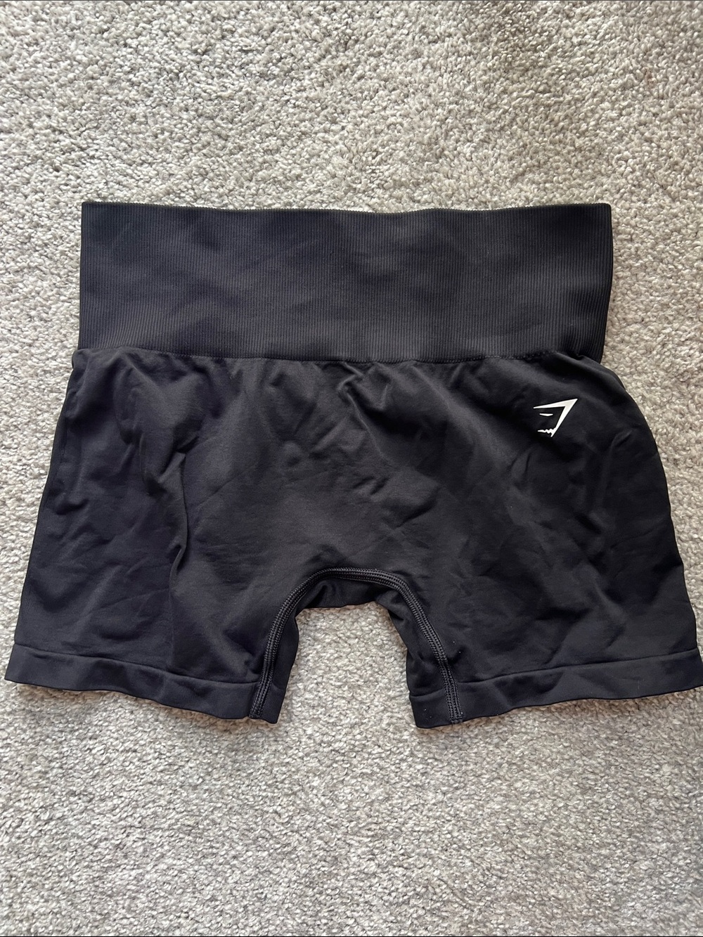 Gymshark Black Seamless High-Rise Bike Shorts